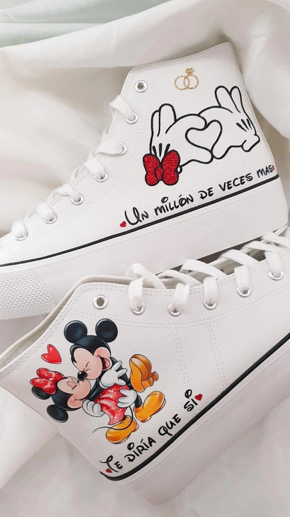Zapatillas Novia Plataforma Disney