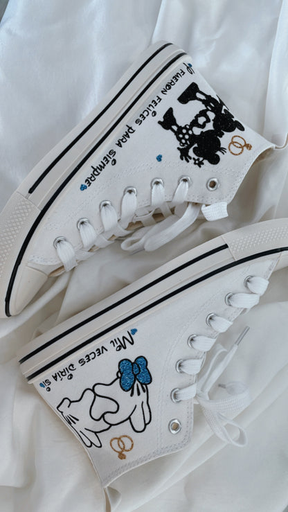 Zapatillas Novia Minnie & Mickey - Albea Meraki