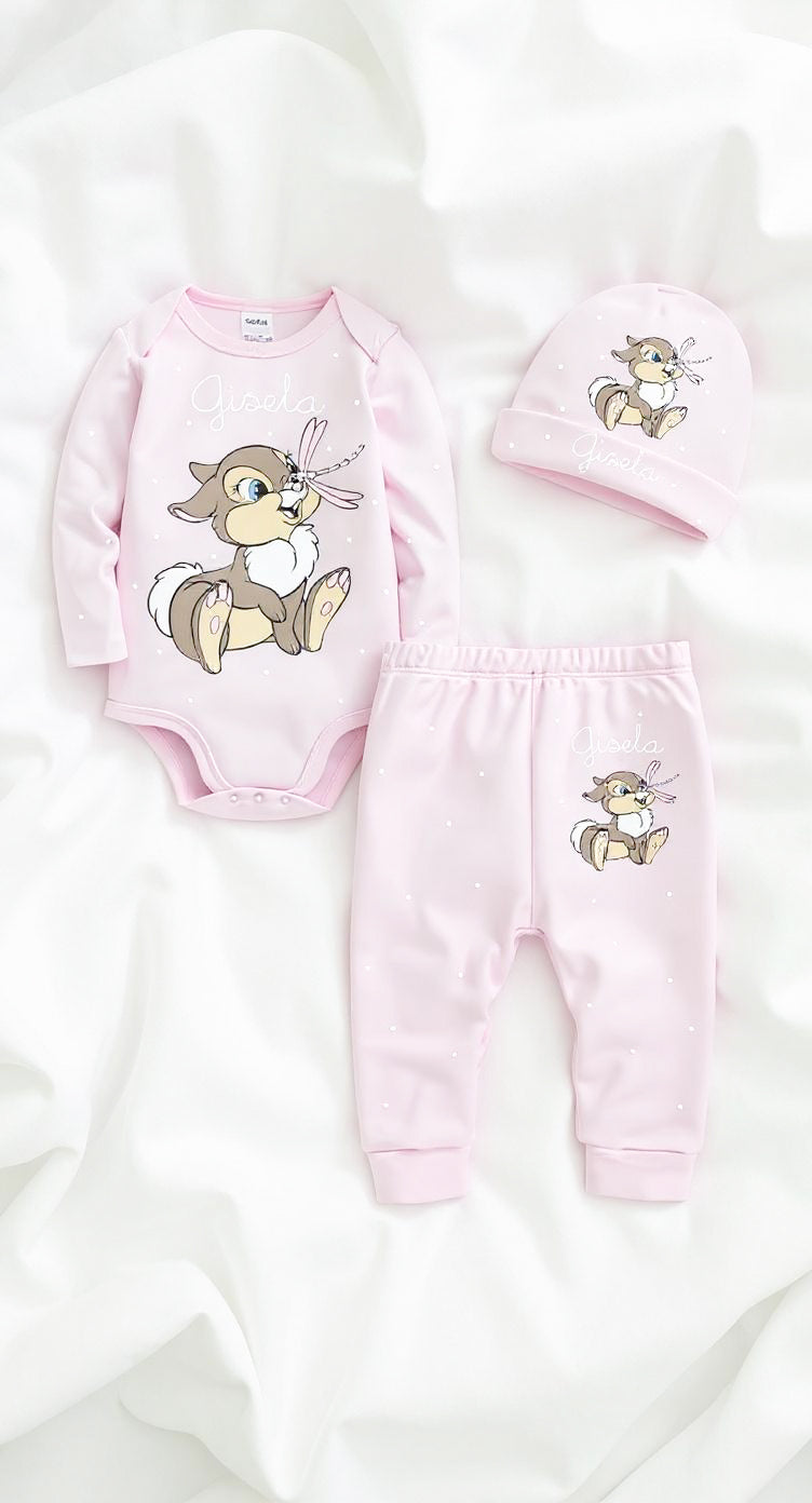 Conjunto 3 Piezas Miss Bunny