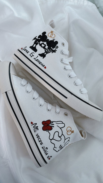 Zapatillas Novia Minnie & Mickey - Albea Meraki