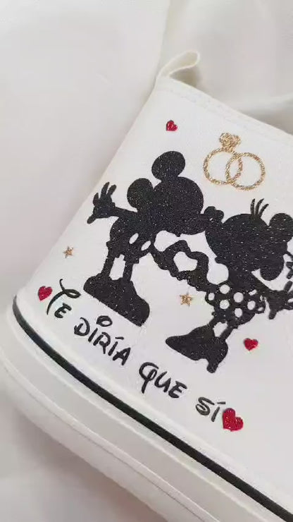 Zapatillas Novia Minnie & Mickey